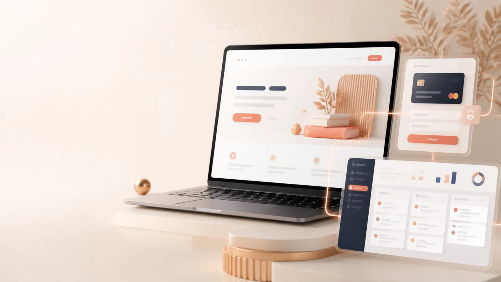 Landing page connected to automated payments and a CRM system